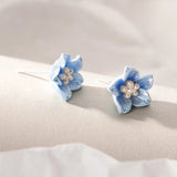 925 Sterling Silver Plant Stud Earrings for Women