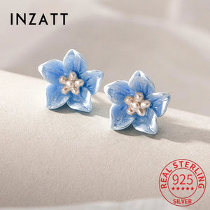 925 Sterling Silver Plant Stud Earrings for Women