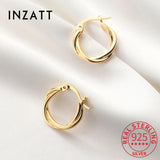 925 Silver Braided Line Hoop Earrings Women Party Vintage Jewelry