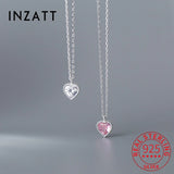 925 Silver CZ Heart Choker Necklace for Women