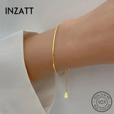 925 Sterling Silver Chain Bracelet Fine Jewelry for Women