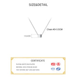 925 Silver Cubic Block Choker Necklace for Women