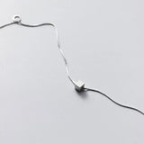 925 Silver Cubic Block Choker Necklace for Women