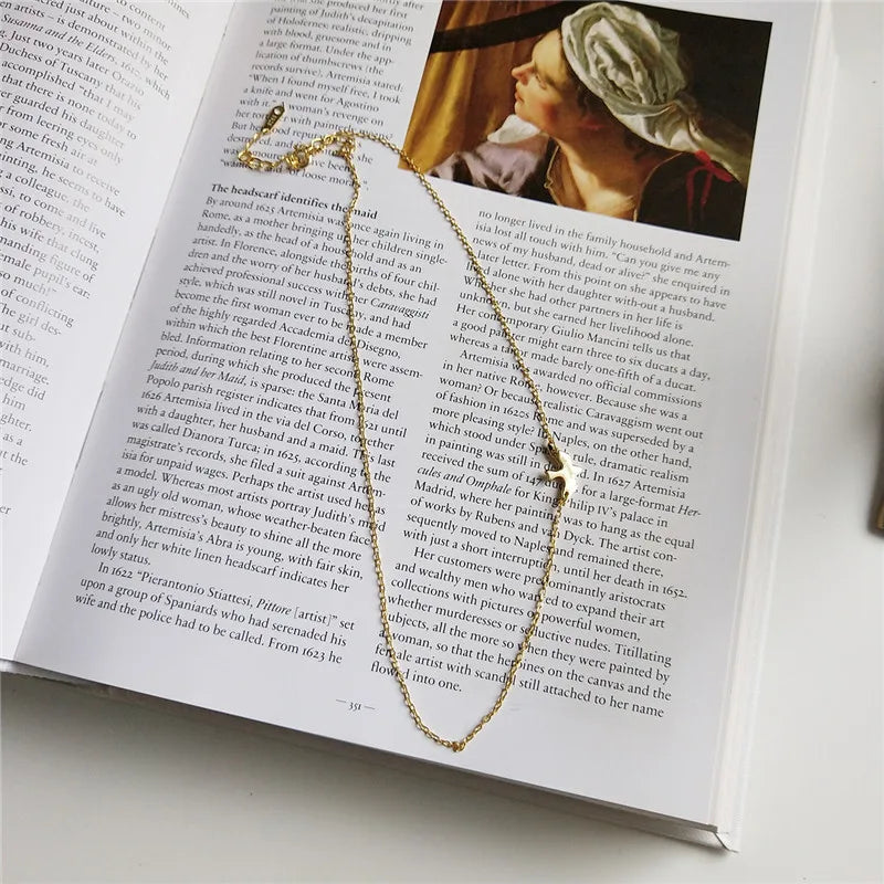 925 Silver Bird Choker Necklace Animal Boho Jewelry For Women