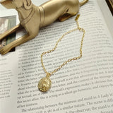 925 Silver Disc Portrait Carving Bracelet for Women Party