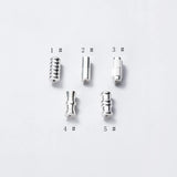 925 Silver Diversity Necklace Clasp Chain Button Charms DIY Accessories