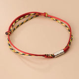 925 Silver Fish Red Rope Bracelet Women Fine Jewelry