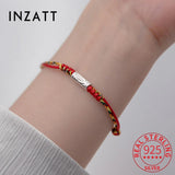 925 Silver Fish Red Rope Bracelet Women Fine Jewelry