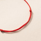 925 Silver Fish Red Rope Bracelet Women Jewelry