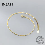 925 Sterling Silver Flakes Chain Anklet for Women