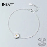 925 Silver Flower Plant Bracelet Women Party Jewelry Gift