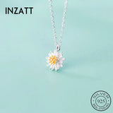925 Sterling Silver Flower Plant Pendant Necklace for Women