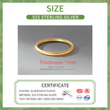 925 Sterling Silver Frosting Round Ring for Women