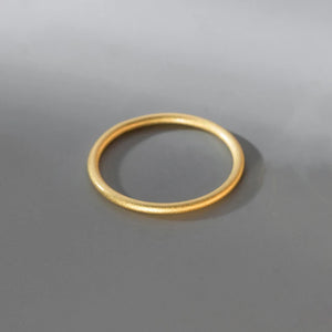 925 Sterling Silver Frosting Round Ring for Women