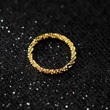 INZATT 925 Sterling Silver Geometric Adjustable Ring Women Party Fine Jewelry