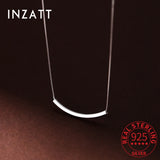 925 Silver Geometric Arc Box Chain Choker Necklace