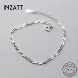 925 Sterling Silver Geometric Chain Bracelet Women Party Hiphop Jewelry