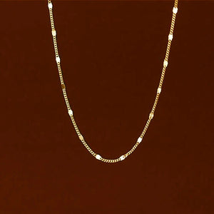 925 Silver Geometric Chain Choker Necklace Women Fine Jewelry
