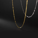 925 Sterling Silver Geometric Chain Choker Necklace For Women
