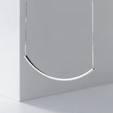 925 Silver Geometric Elbow Choker Necklace for Women Party Fine Jewelry