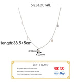 925 Sterling Silver Geometric Round Choker Necklace Minimalist Fine Jewelry