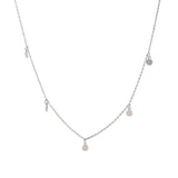 925 Sterling Silver Geometric Round Choker Necklace Minimalist Fine Jewelry