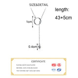 925 Silver Geometric Pendant Choker Necklace