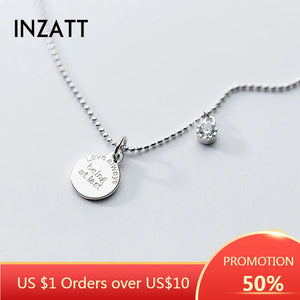 925 Silver Zircon Choker Pendant Necklace Women Wedding Party Gift