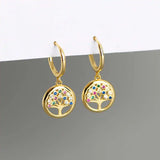 925 Sterling Silver Zircon Hoop Earrings for Women Party