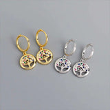 925 Sterling Silver Zircon Hoop Earrings for Women Party