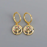 925 Sterling Silver Zircon Hoop Earrings for Women Party