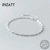 925 Silver Geometric Bracelet for Women Party Hiphop Fine Jewelry