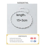 925 Silver Geometric Bracelet for Women Party Hiphop Fine Jewelry