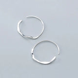 925 Silver Round Hoop Earrings Women Party Jewelry Gift