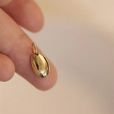 925 Silver Oval 14K Pendant Choker Necklace for Women
