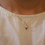 925 Silver Oval 14K Pendant Choker Necklace for Women