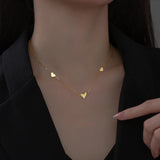 925 Silver Heart Chain Choker Necklace for Women Classic Jewelry