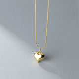 925 Silver Heart Choker Necklace for Women, Classic Fine Jewelry