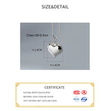 925 Silver Heart Choker Necklace for Women, Classic Fine Jewelry