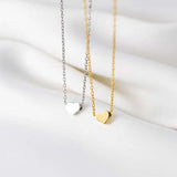 925 Silver Heart Pendant Choker Necklace Women Bohemian Jewelry