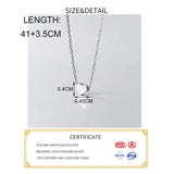 925 Silver Heart Pendant Choker Necklace Women Bohemian Jewelry