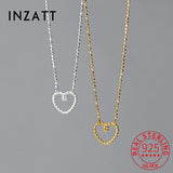 925 Silver Heart Bead Choker Necklace Women Fine Jewelry Minimalist