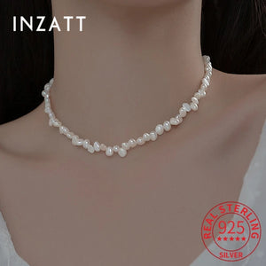 925 Silver Baroque Pearls Choker Necklace Vintage Fine Jewelry