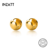 925 Silver Cracking Ball Hoop Earrings Fine Jewelry