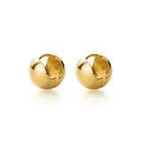 925 Silver Cracking Ball Hoop Earrings Fine Jewelry