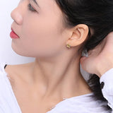 925 Silver Spiral Hoop Earrings for Women Fine Jewelry Punk Style
