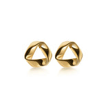 925 Silver Irregular Triangle Stud Earrings Women Jewelry Punk Accessories