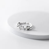 925 Sterling Silver LOVE Adjustable Ring - Women's Fine Jewelry