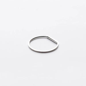 Sterling Silver LOVE Ring Women Geometric Jewelry
