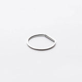 Sterling Silver LOVE Ring Women Geometric Jewelry